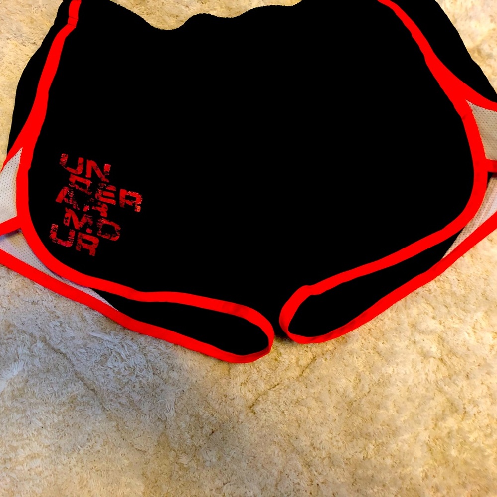 Under Armour Black and Coral Shorts